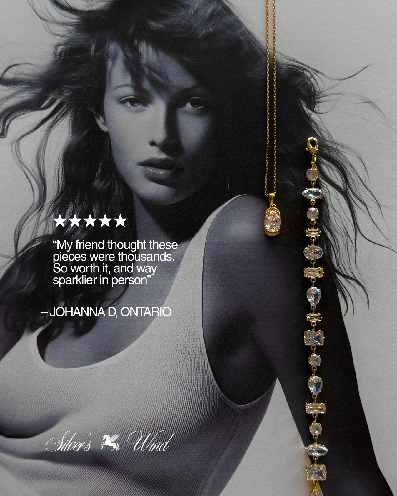 Zarina Drop Necklace — Gold