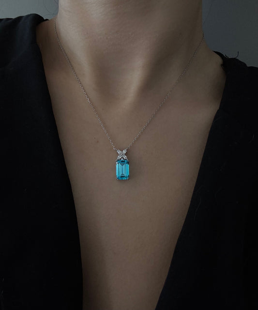 Ophelia Drop (Glacier Blue) Necklace