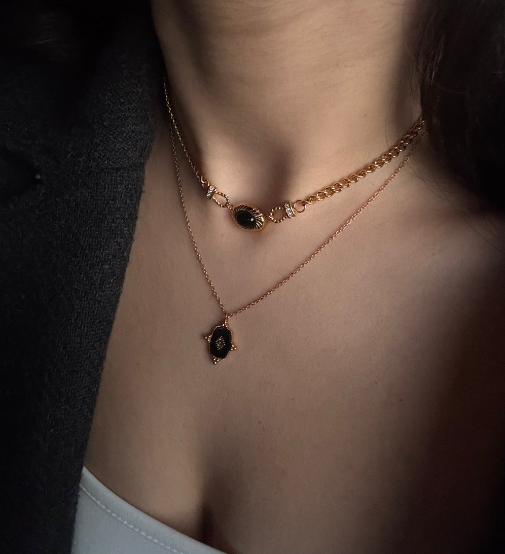 Noir River Necklace