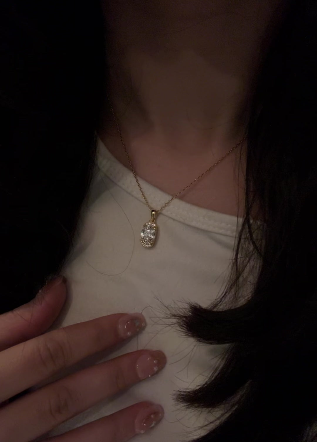 Zarina Drop Necklace — Gold